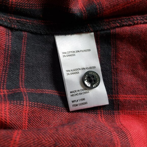 NWT - Weatherproof Vintage Ladies' Red and Black Flannel Shirt – Size M - Picture 6 of 6